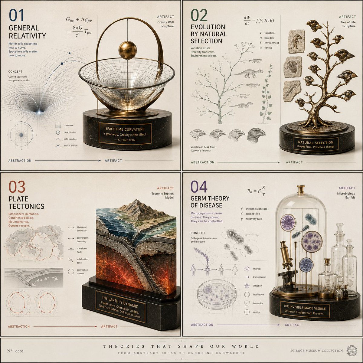 Scientific Theories Museum Poster Grid