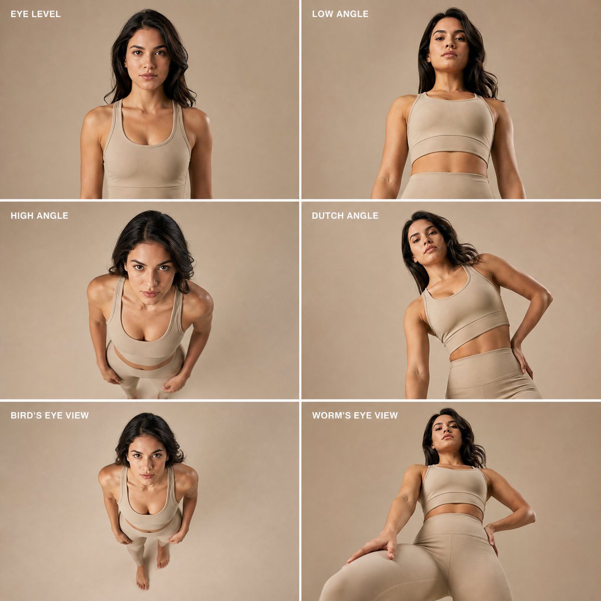 Camera Angle Fashion Grid