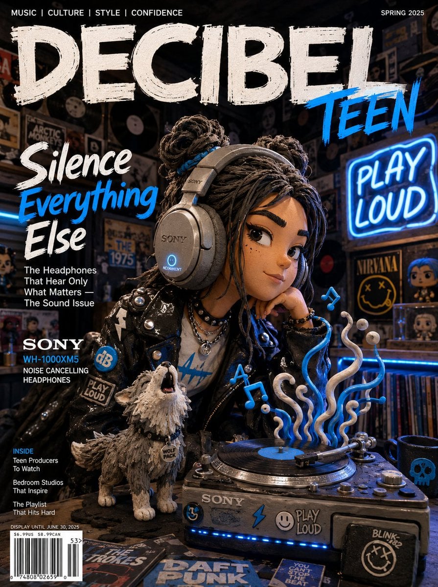 Claymation Music Magazine Cover