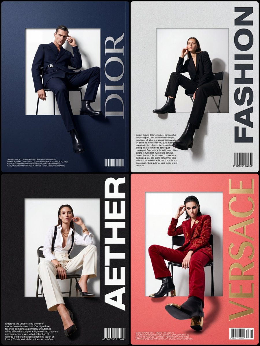 3D Pop-Out Fashion Poster