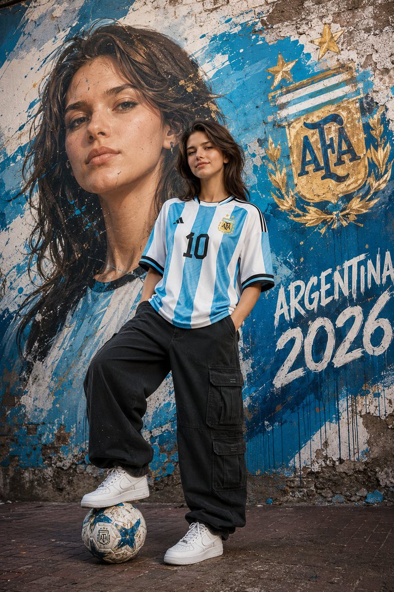 Argentina Football Street Poster