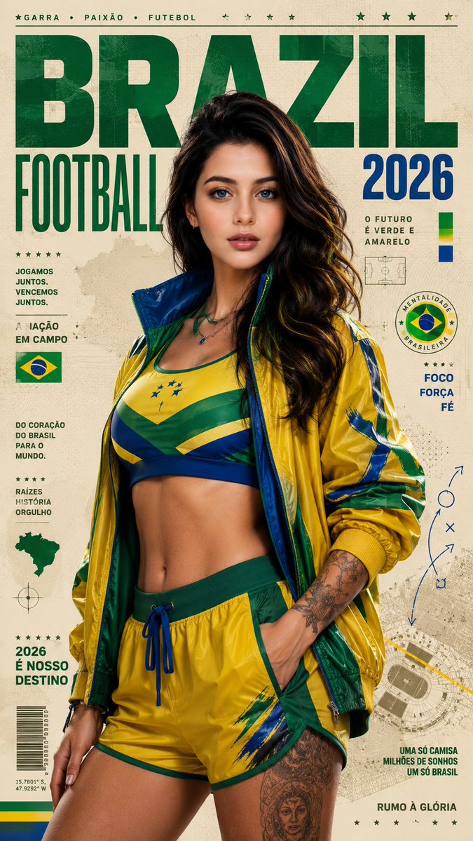 Brazil Football Campaign Poster