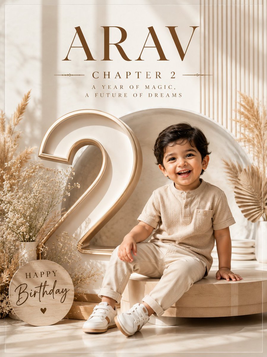Luxury Child Birthday Poster