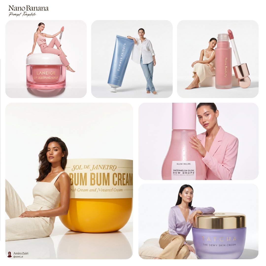 Oversized Beauty Product Ad