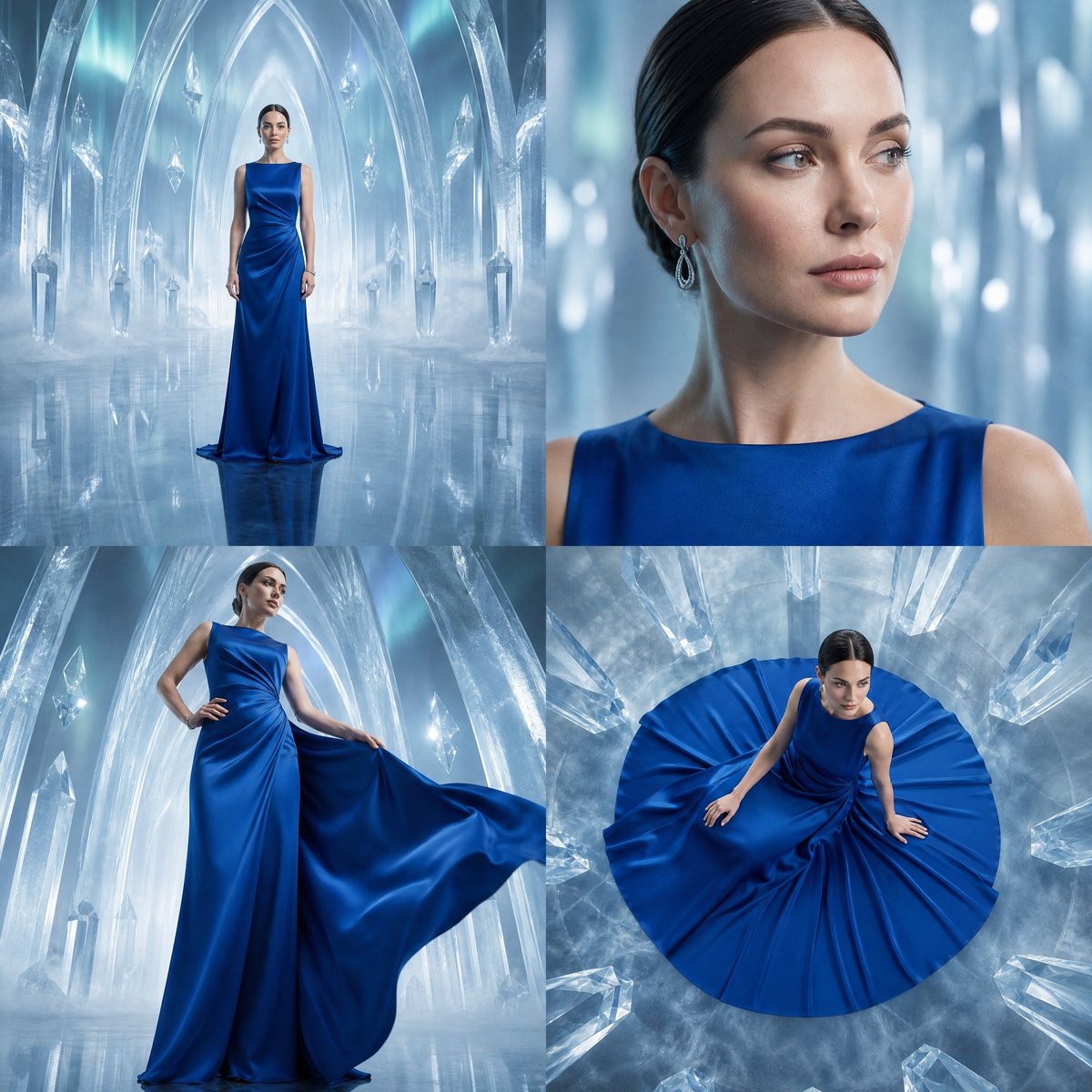 Four-Panel Ice Fashion Grid