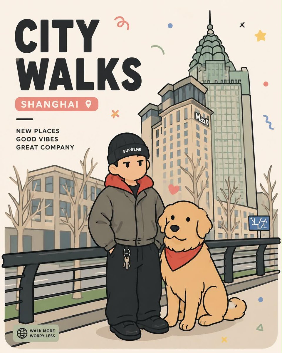Shanghai City Walk Poster