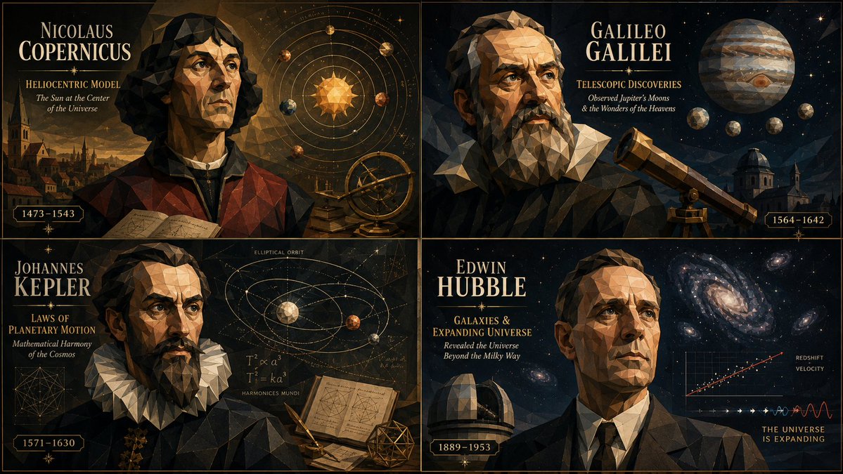 Low-Poly Astronomer Poster