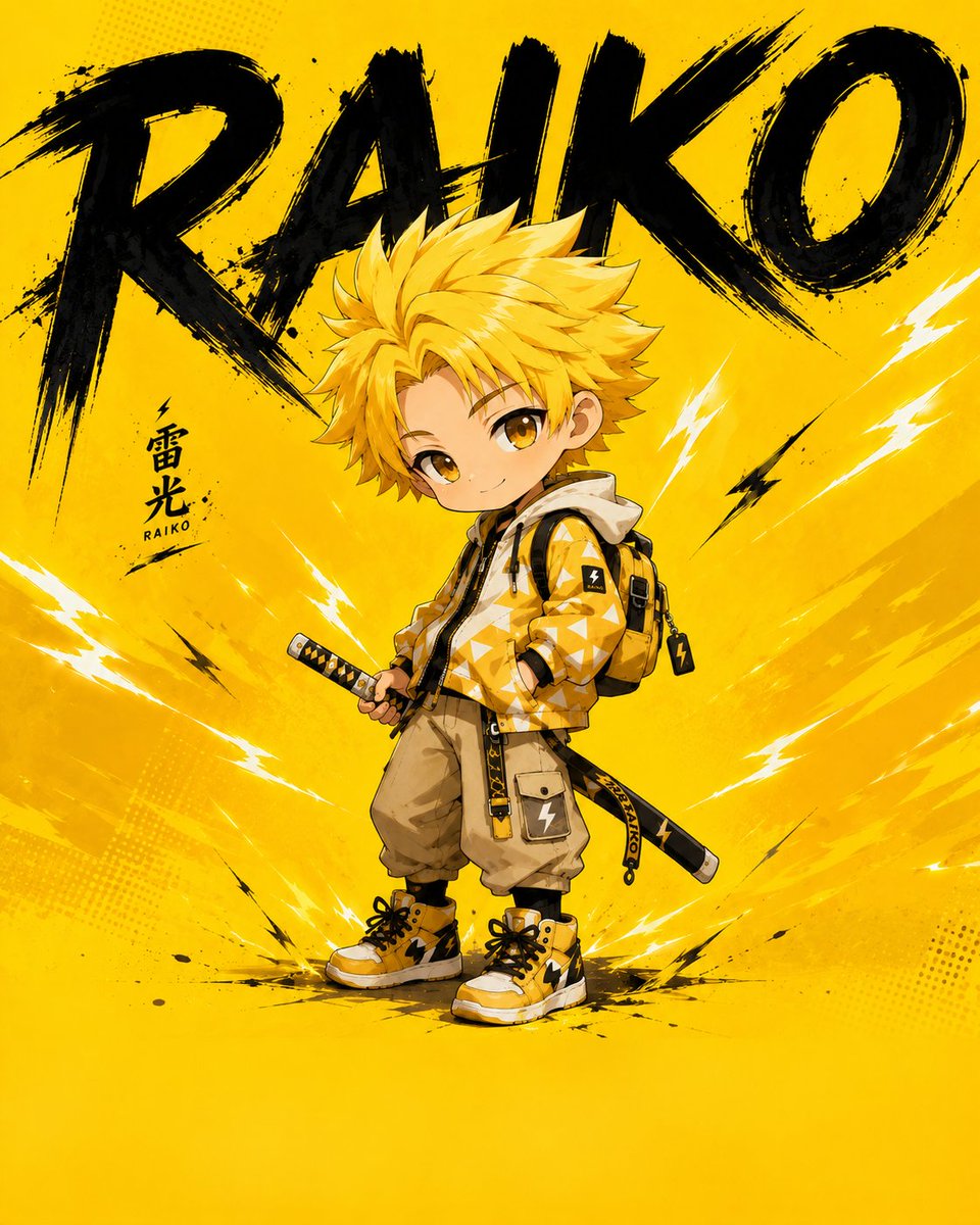 Chibi Lightning Anime Poster