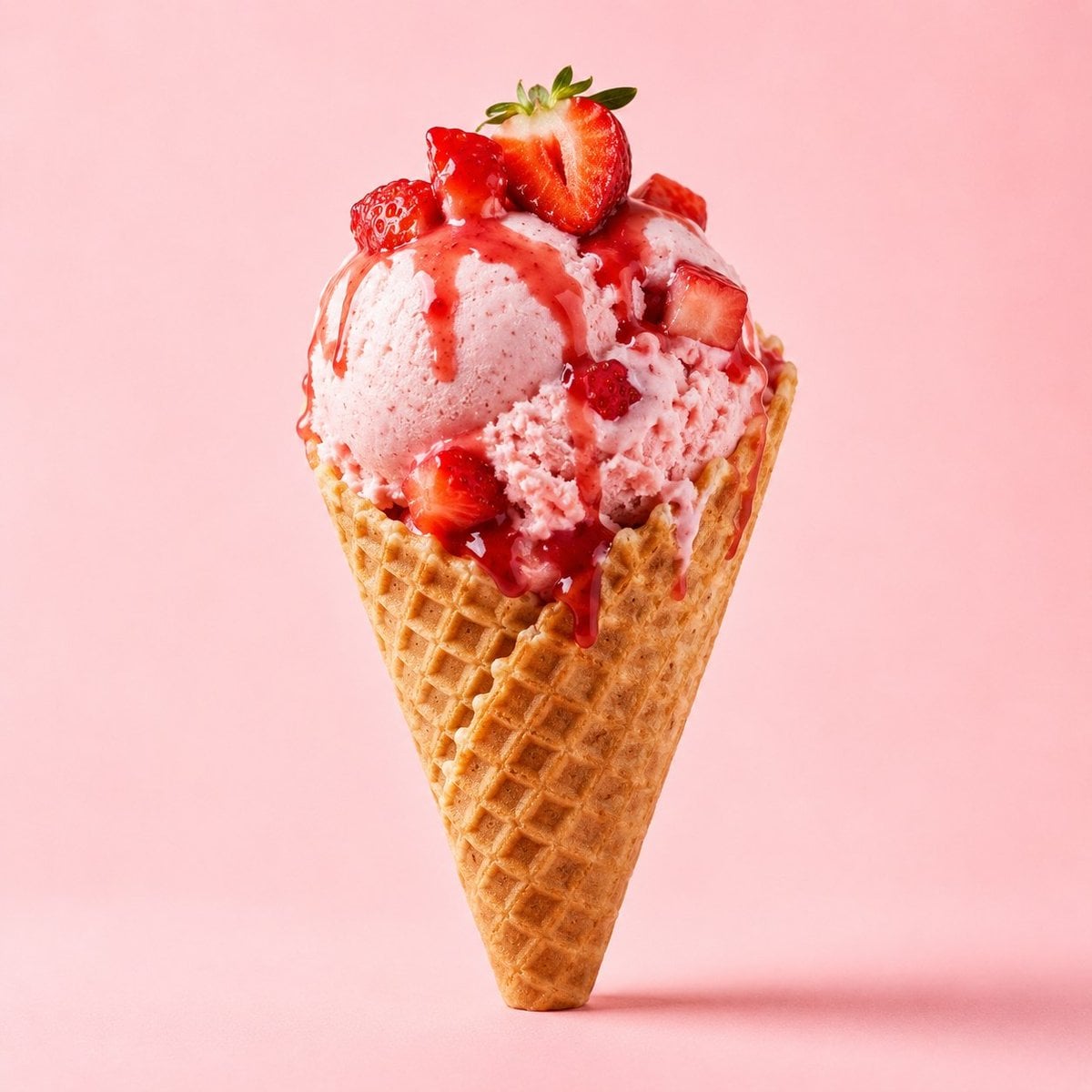 Strawberry Ice Cream Infographic