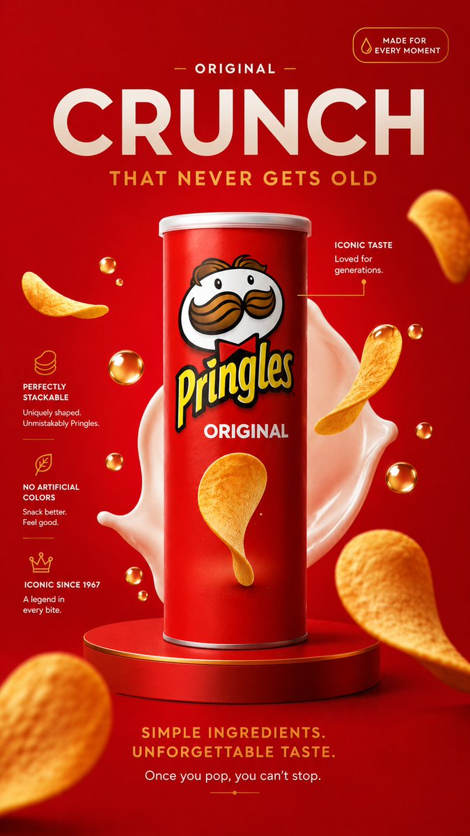 Premium Snack Product Ad