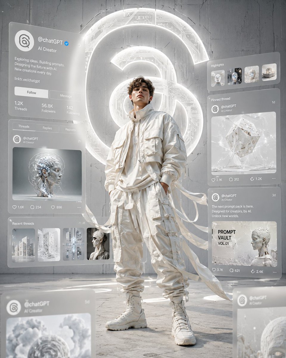 Futuristic Fashion Profile Poster