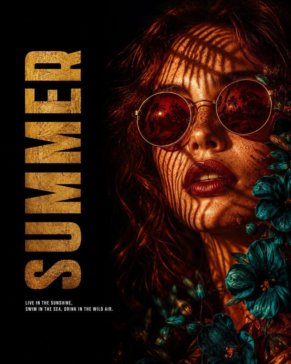Summer Fashion Editorial Poster