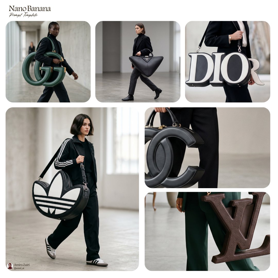 Logo-Shaped Luxury Handbag Photo