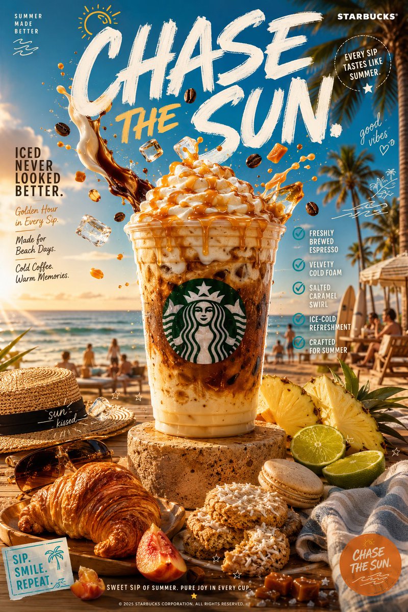 Starbucks Summer Campaign Poster