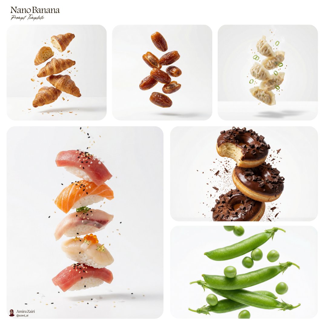 Floating Food Product Ad