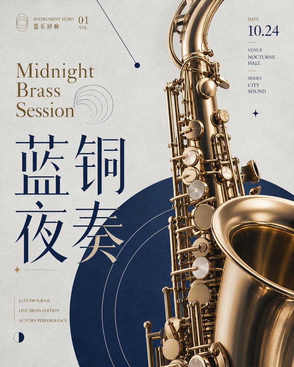 Midnight Brass Concert Poster