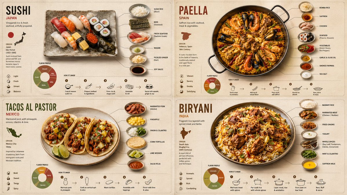 Deconstructed Recipe Infographic Poster
