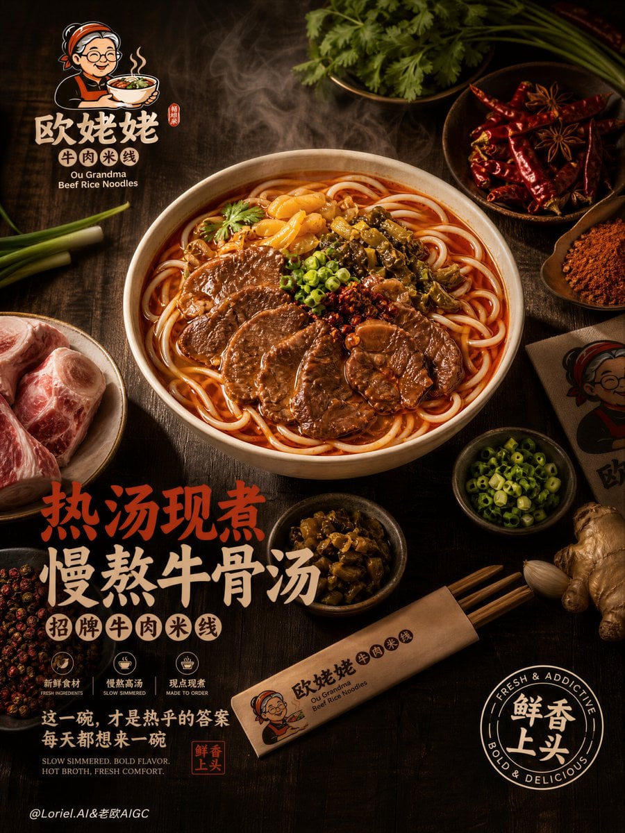 Beef Rice Noodle Hero Poster