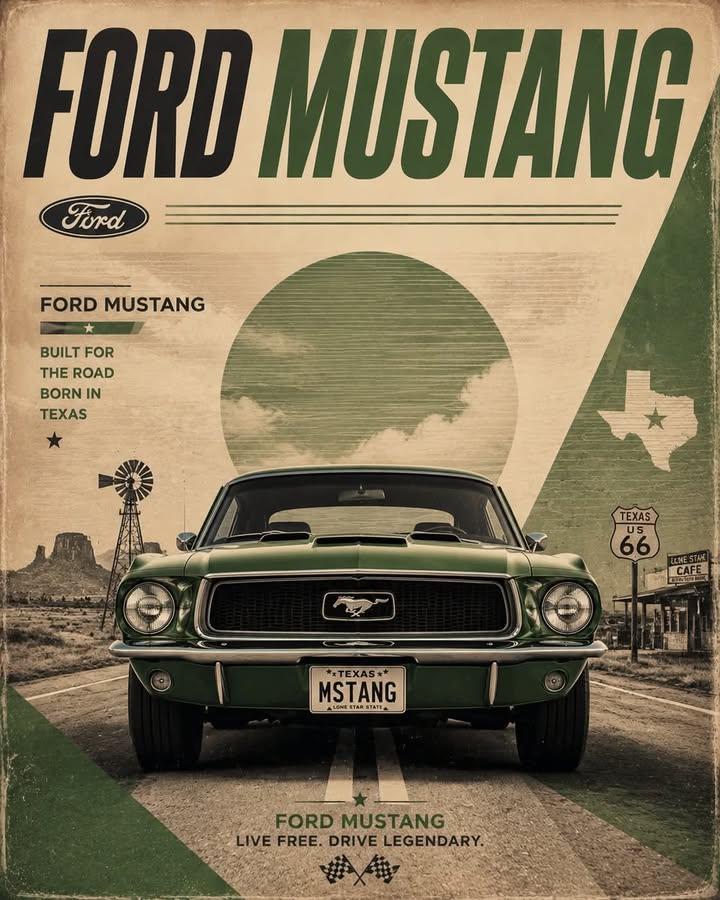 Retro Motorsport Car Poster