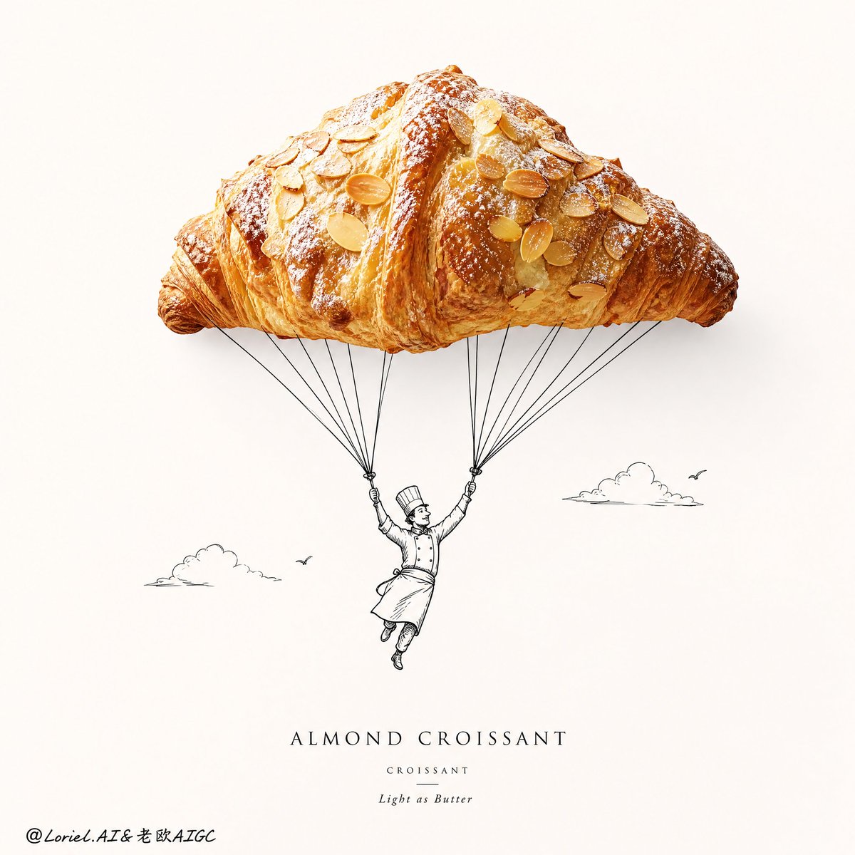 Almond Croissant Poster
