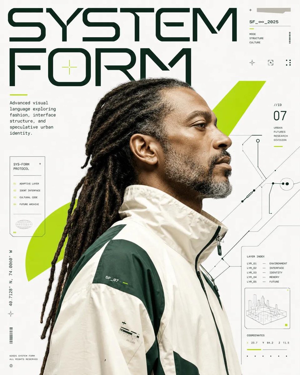 Futuristic Editorial Poster