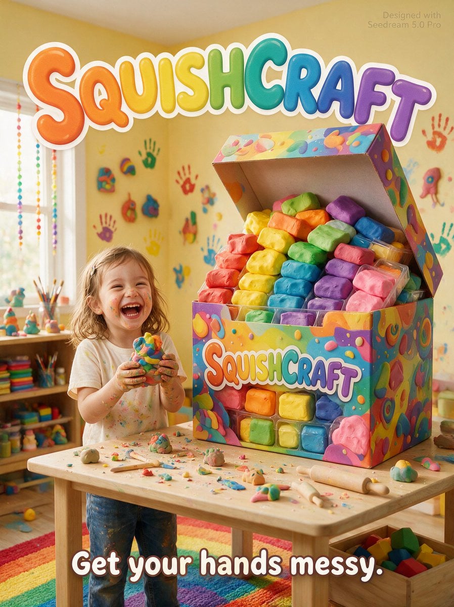 Kids Clay Craft Poster