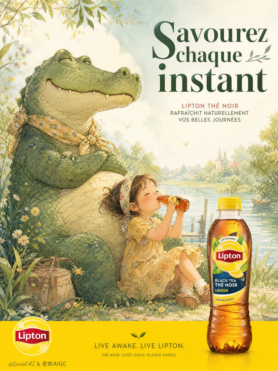 French Storybook Tea Poster