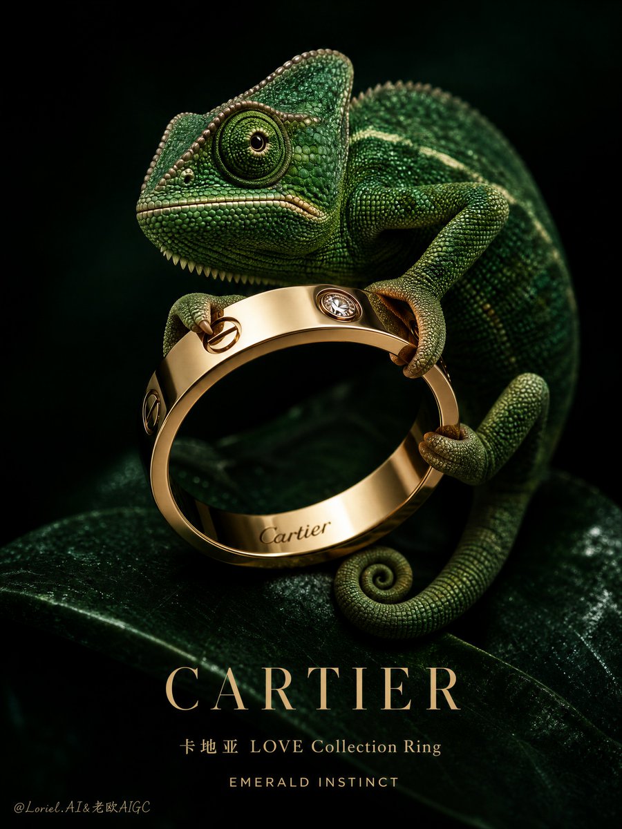 Cartier Chameleon Ring Poster