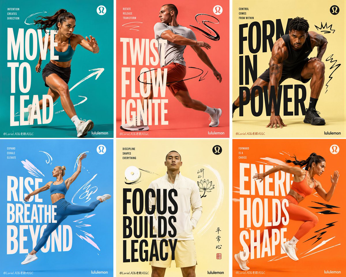 Lululemon Six-Panel Athlete Campaign