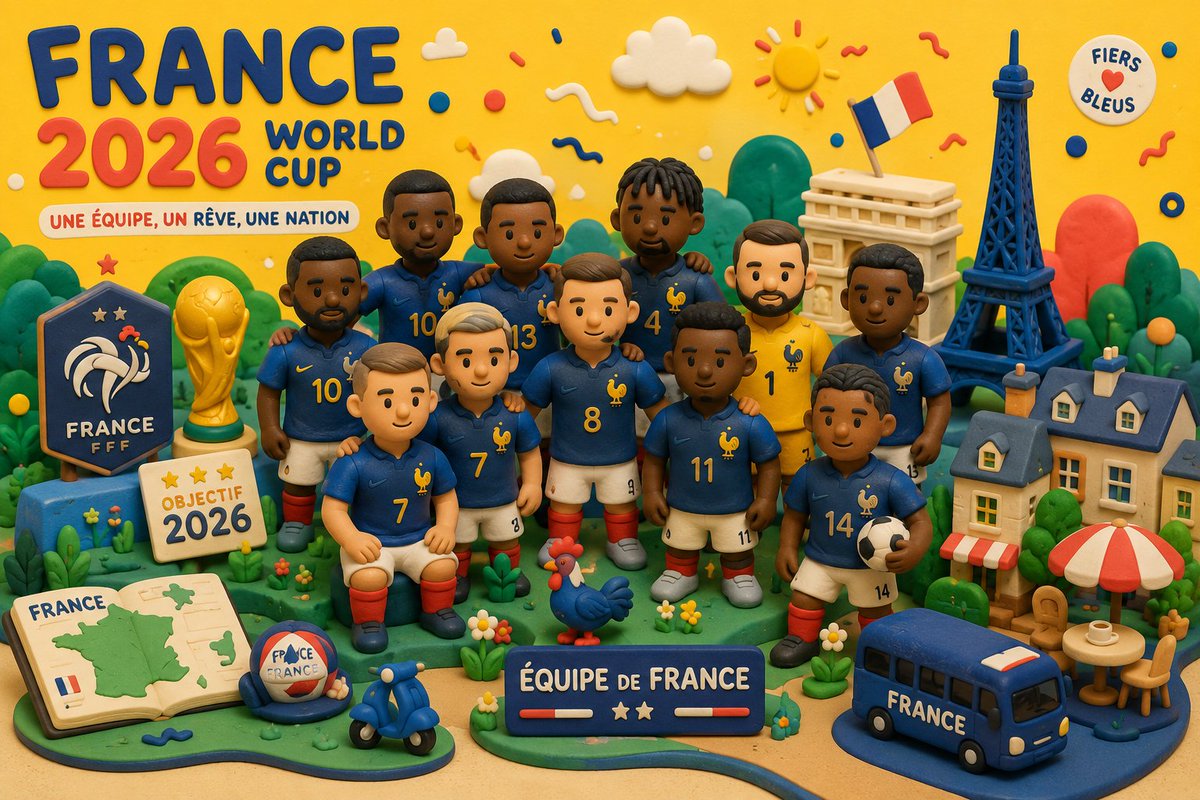 France World Cup Clay Poster