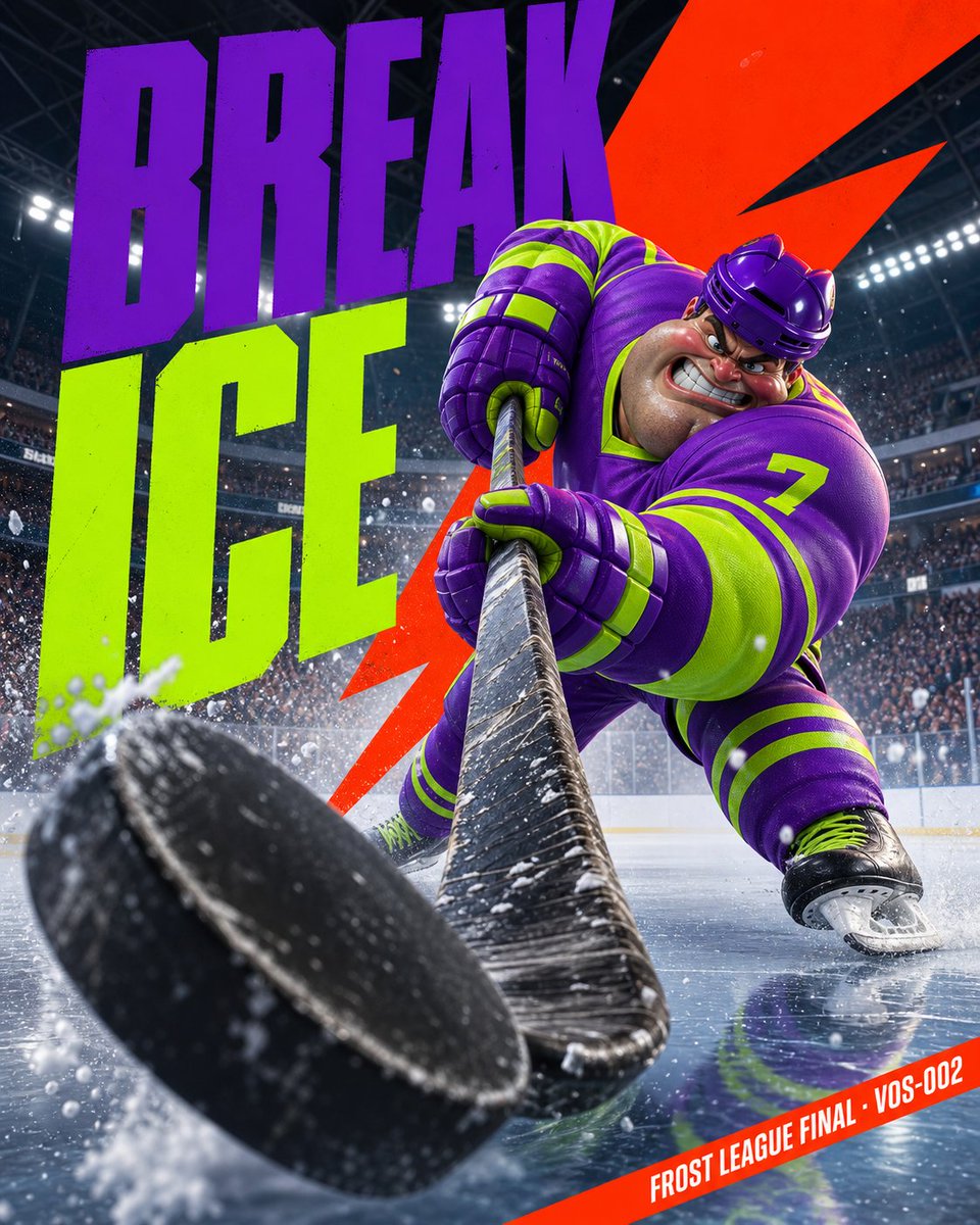 Hockey Break Ice Poster