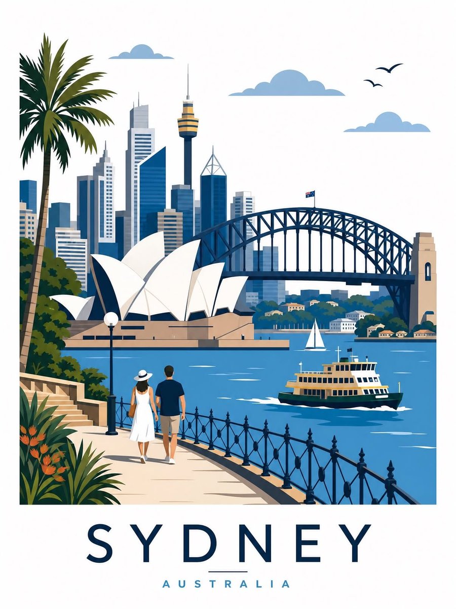 Sydney Travel Poster