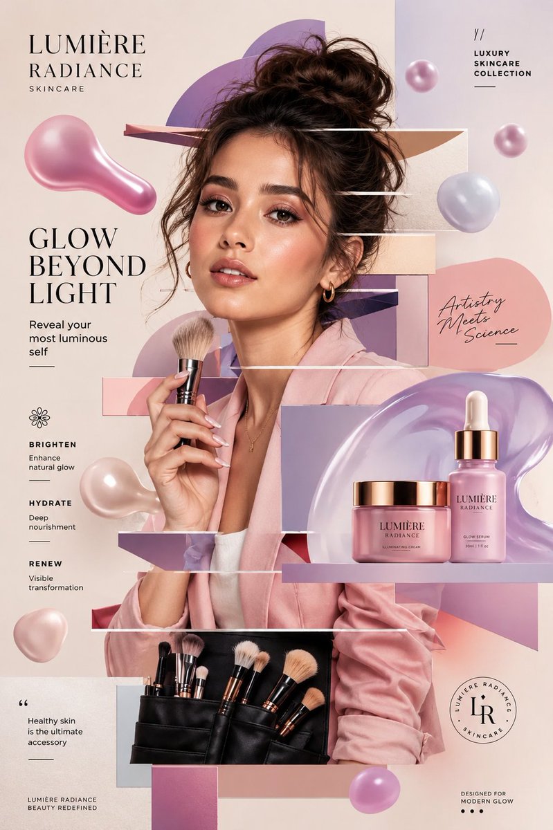 Luxury Skincare Cover Poster