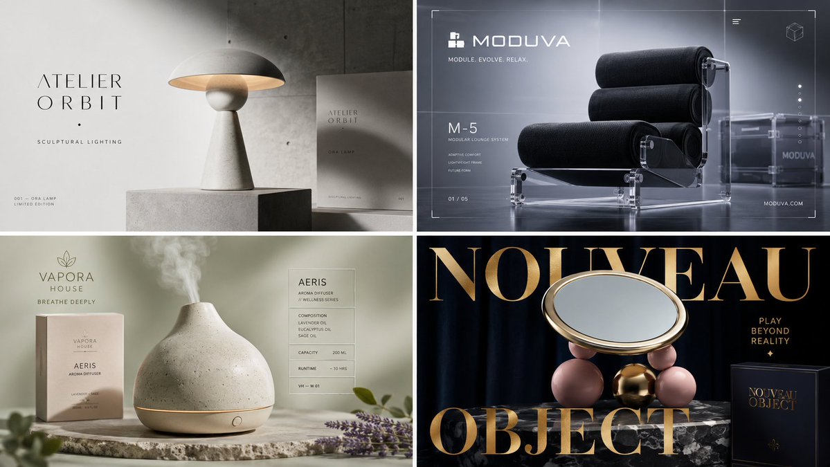 Luxury Home Product Ad Grid