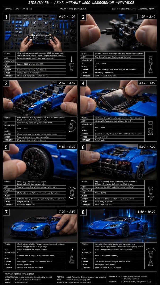 LEGO Supercar Storyboard