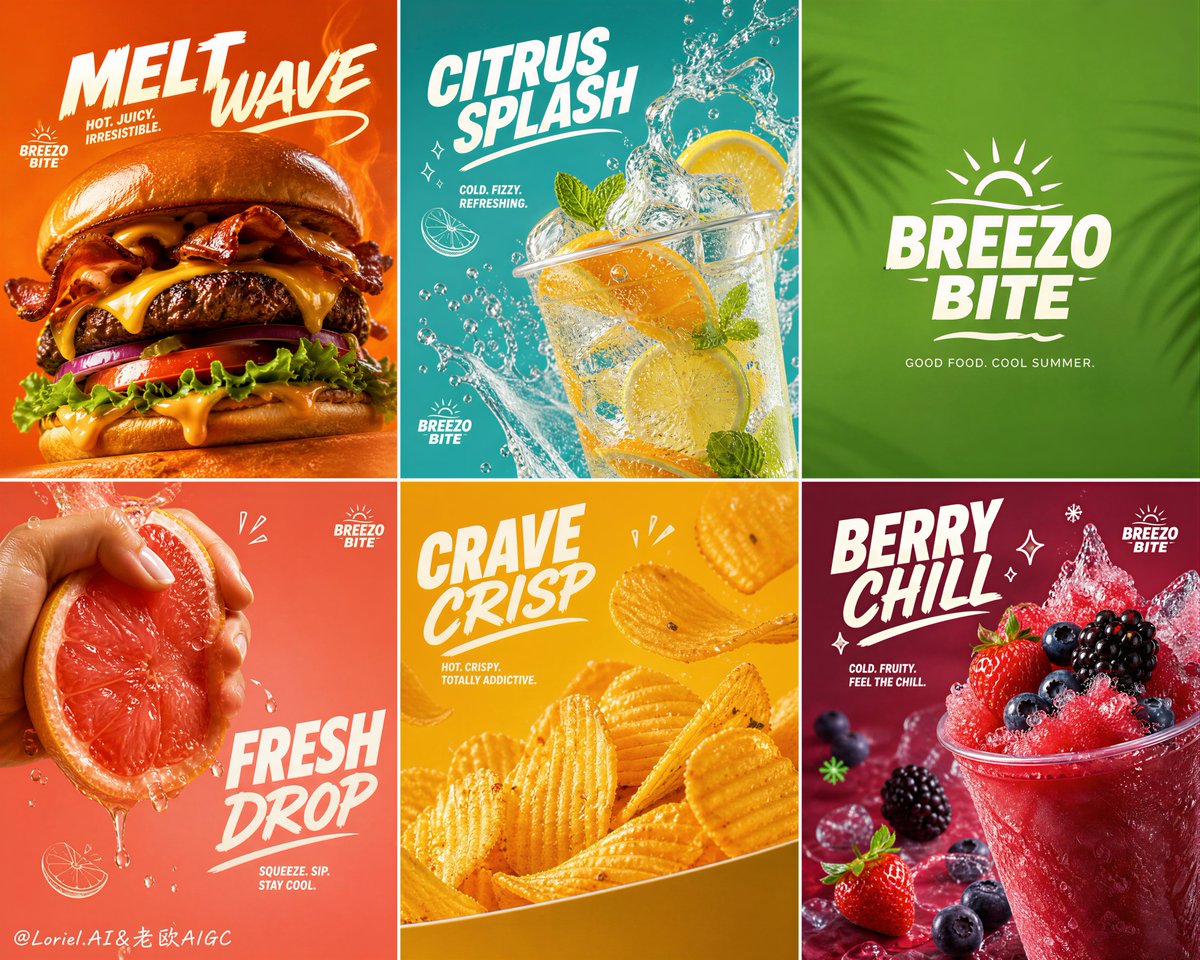 Summer Burger and Soda Campaign Poster
