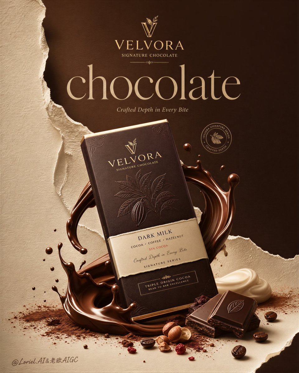 Luxury Chocolate Campaign Poster