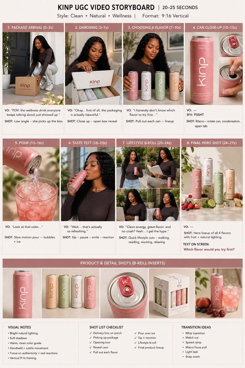 Skincare Product Storyboard