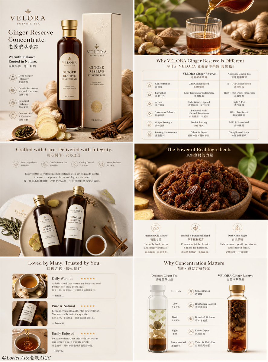 Luxury Tea Product Detail Poster