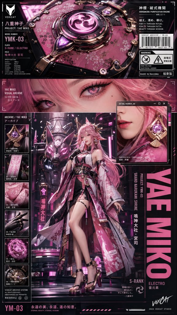 Cyber Shrine Maiden Poster