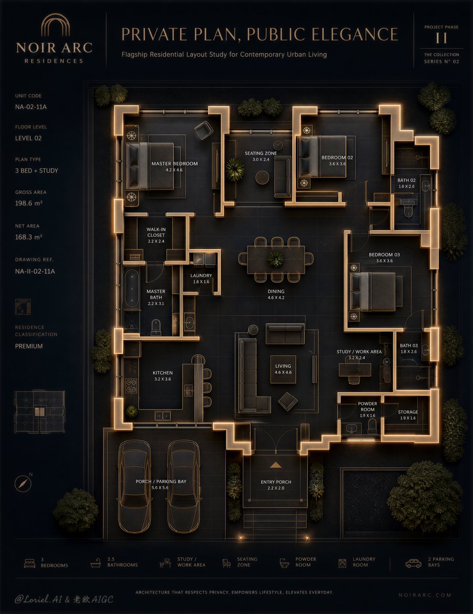 Luxury Ground Floor Plan Poster