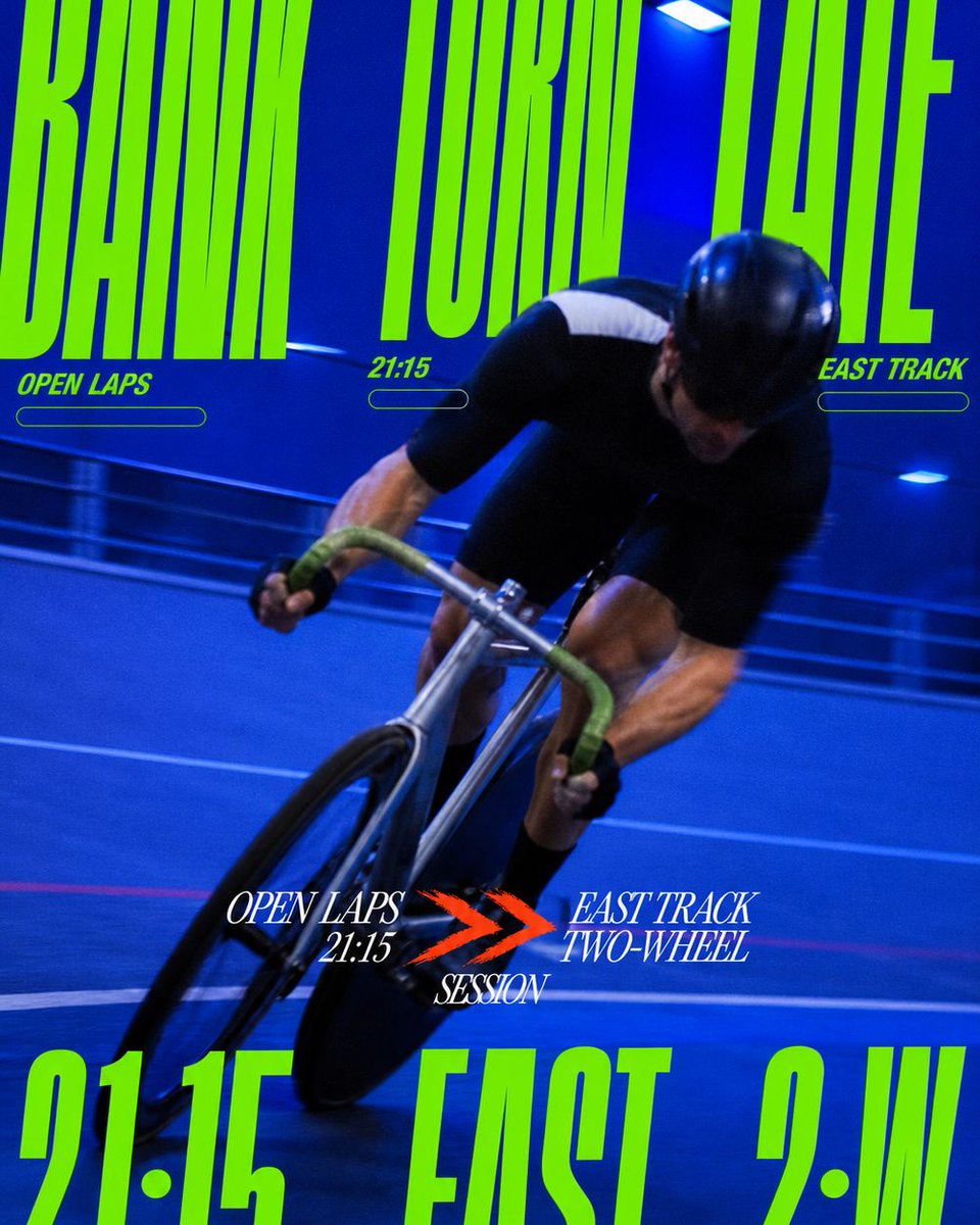 Electric Blue Cycling Poster
