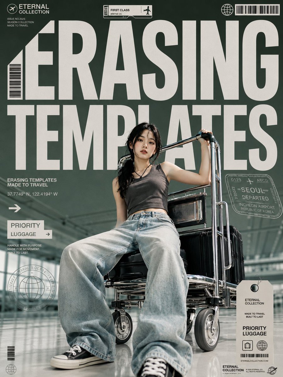 Airport Luggage Fashion Poster
