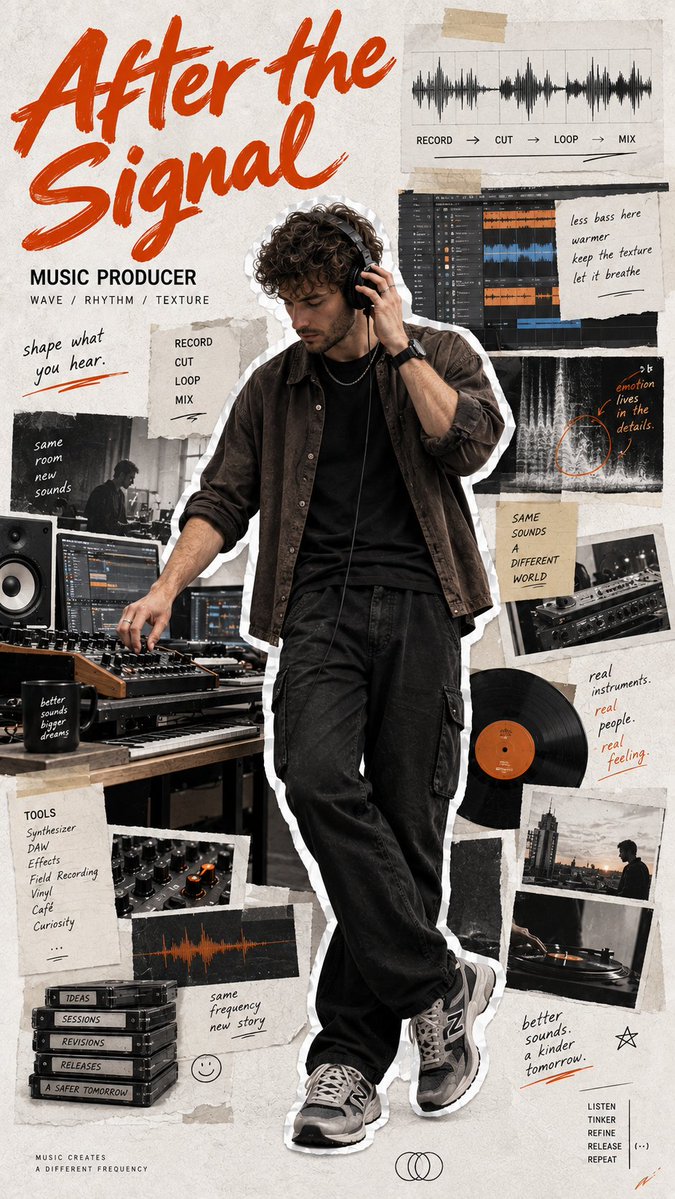 Music Producer Scrapbook Poster