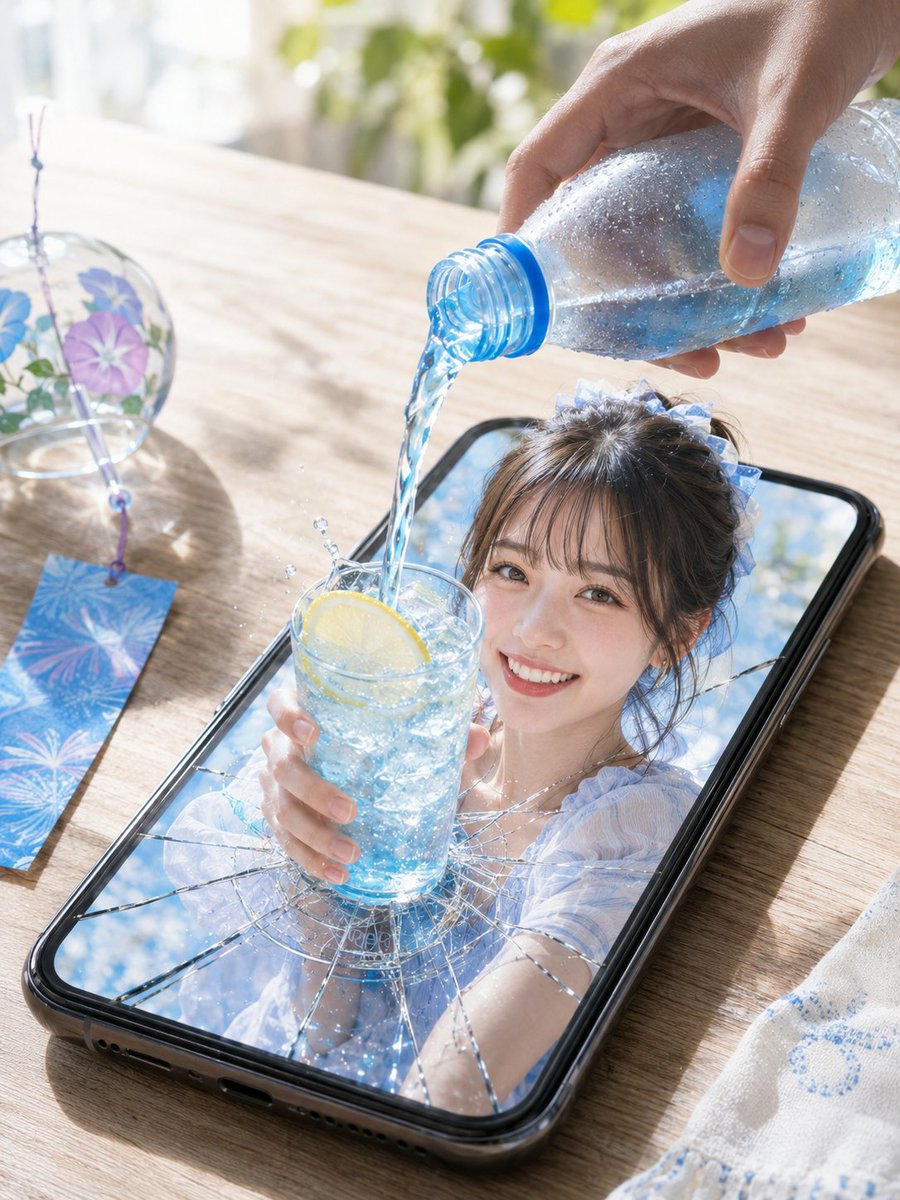 Summer Soda Phone Illusion