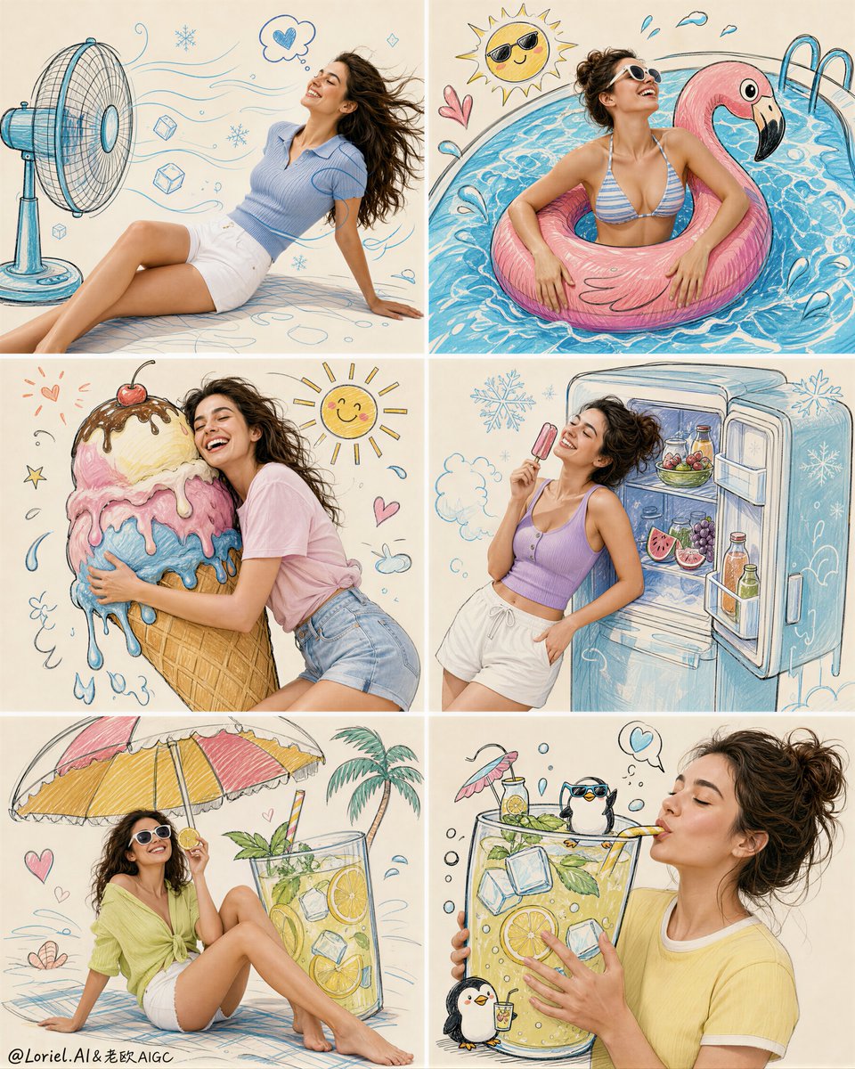 Summer Doodle Campaign Poster