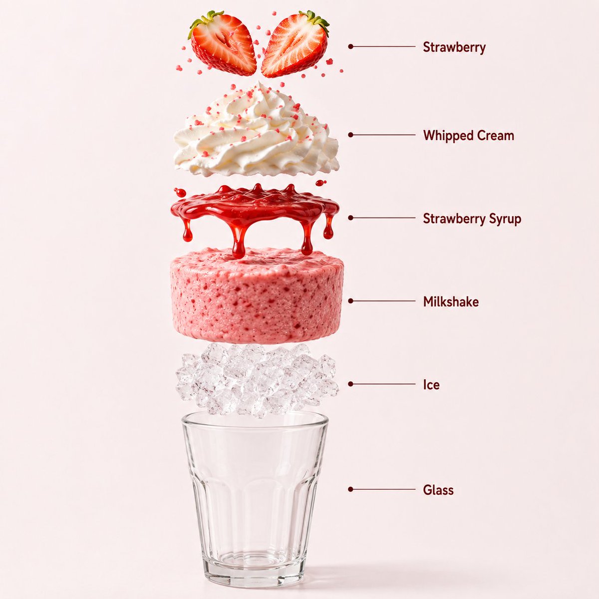 Strawberry Milkshake Infographic