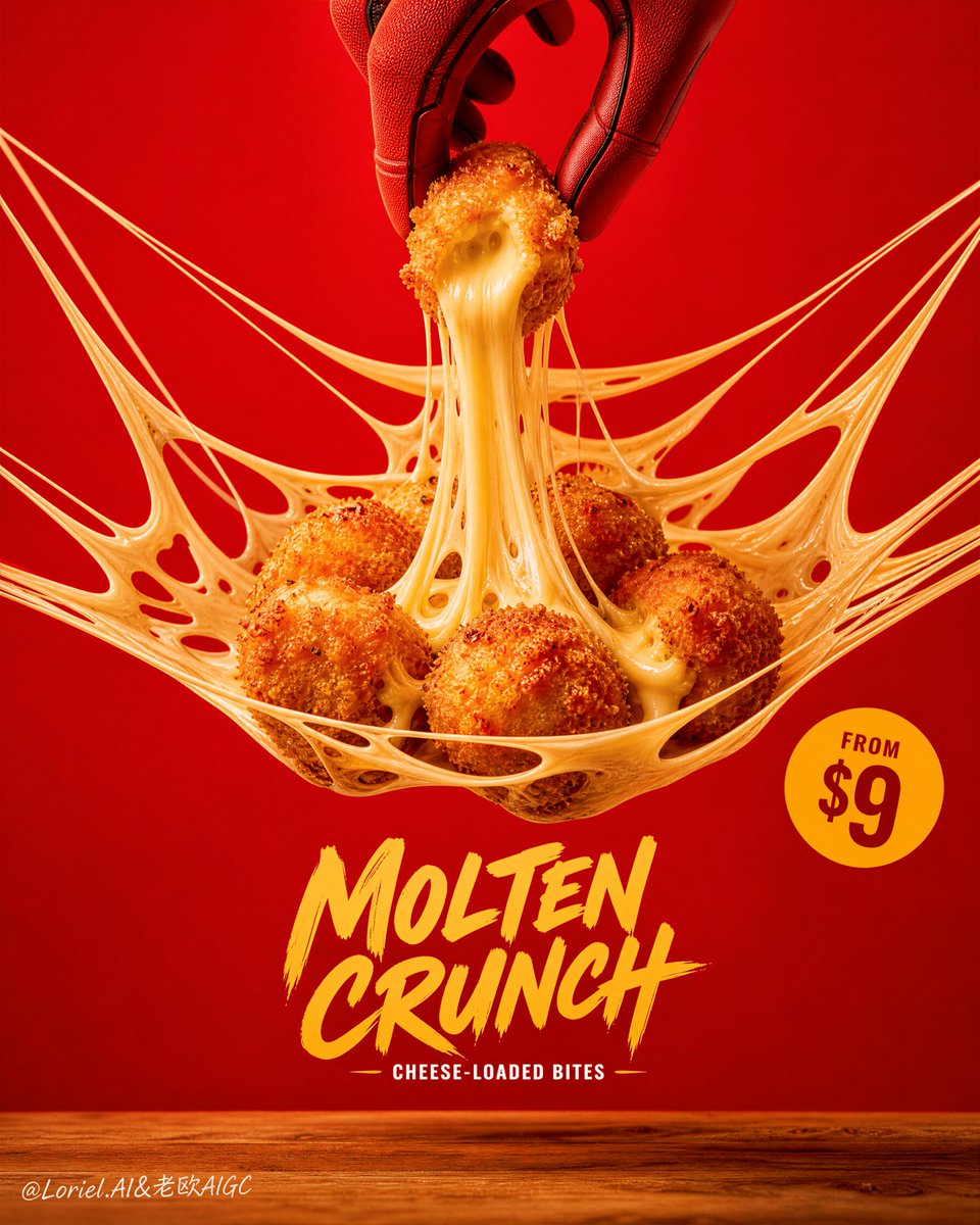 Cheese Pull Snack Poster