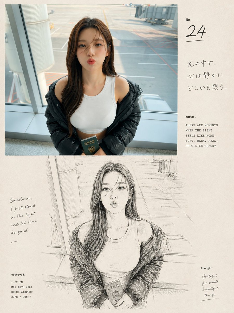 Airport Travel Journal Page