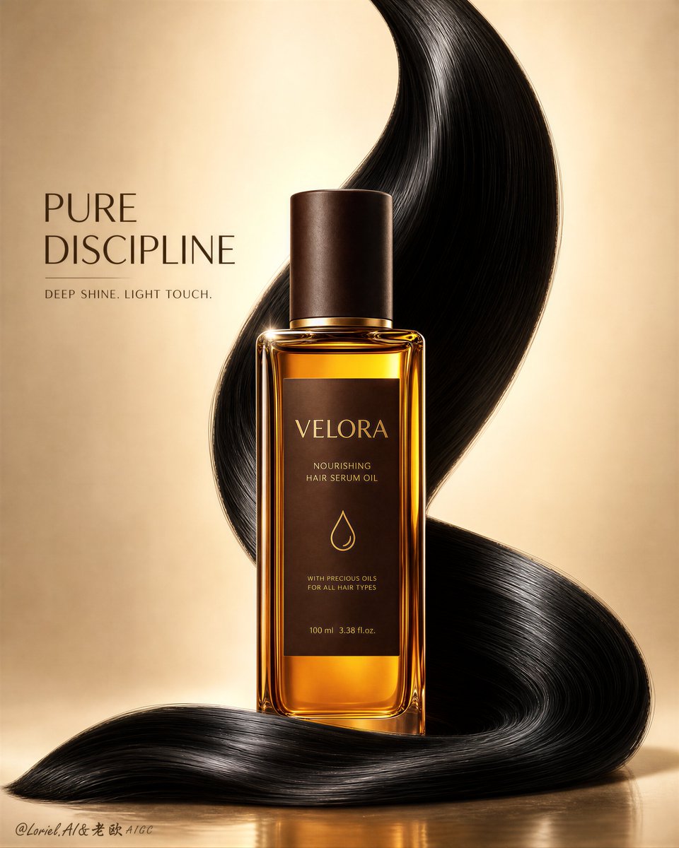 Luxury Hair Oil Ad